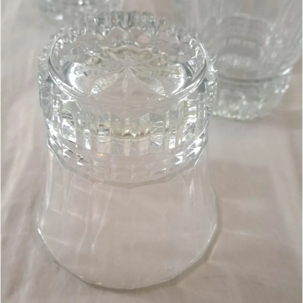 6 Cristal D'Arques Durand Crystal Old Fashioned Glasses Rocks 4